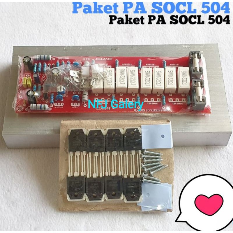Paket Elektronik SOCL 504 Plus TR Final Skun dan Pendingin Kabel Sparepart