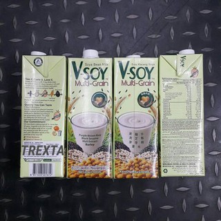 V Soy Susu Kacang Kedelai Rasa Original Multi Grain 1000ml Shopee Indonesia