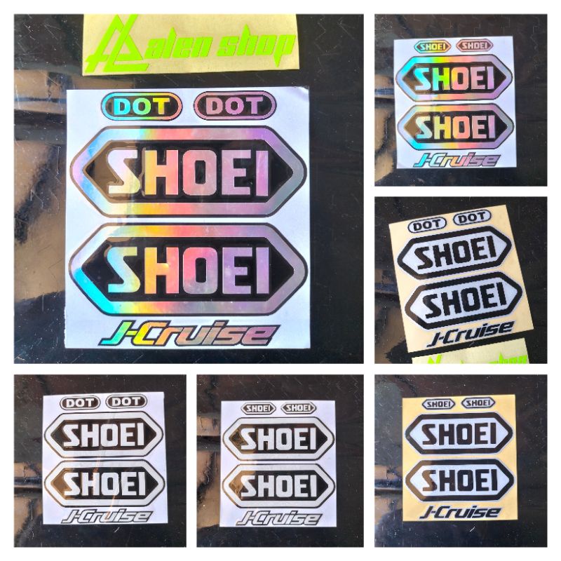 STIKER MERK HELM SHOEI J CRUISE 1 SET