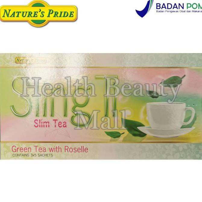 

Teh-Bubuk- Nature's Pride Sling Ti Green Tea With Roselle - 15 TeaBag - Teh Hijau -Dijamin-Halal.