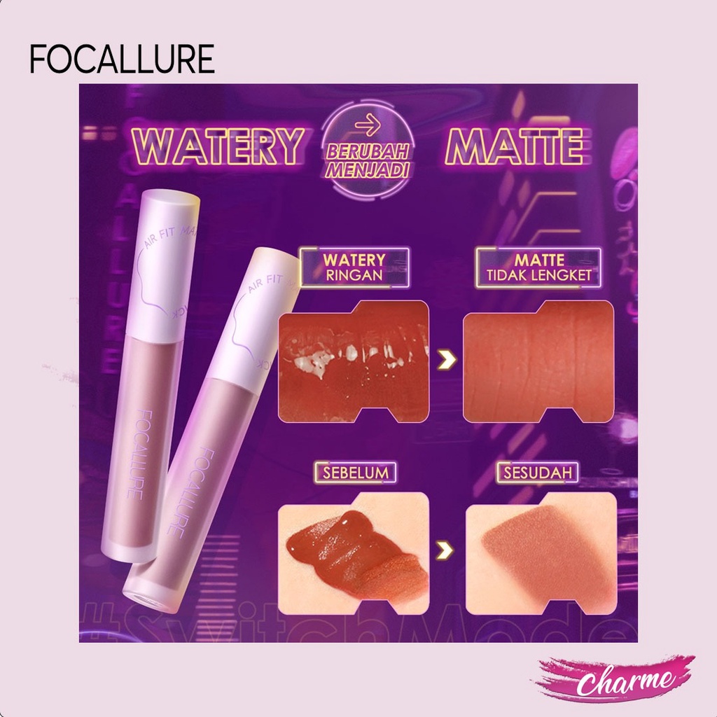 (READY &amp; ORI) Focallure Air Fit Matte Liquid Lipstick FA417 FA 417