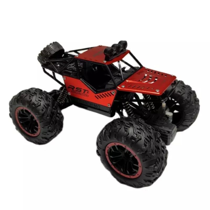 Mobil Remot Rock Crawler LED Nyala Bodi Metal Mainan RC Remote Control