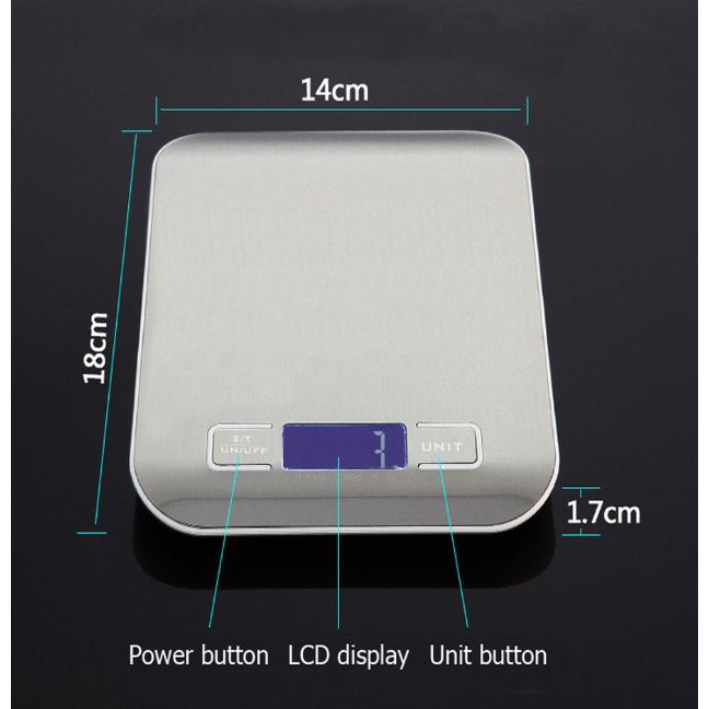 Timbangan Dapur Mini 5Kg 1G Electronic Kitchen Scale 1 gram