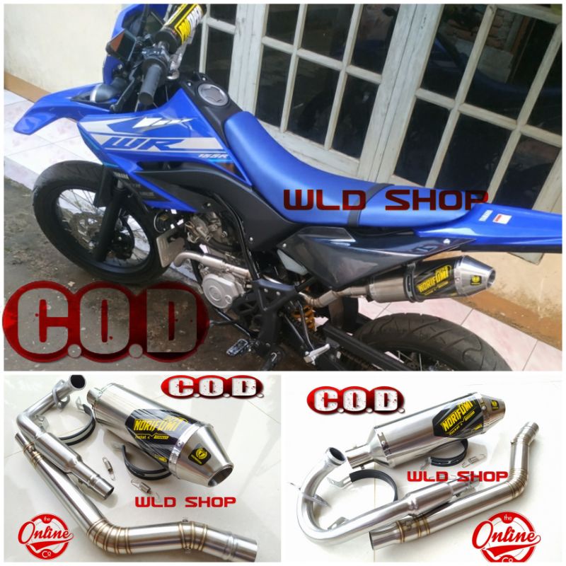 Knalpot racing yamaha wr155 wr 155 norifumi roket