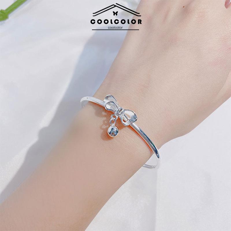 COD❤️Gelang Kupu-Kupu Putri Berlari Bow Bell Manis Sedikit Segar Gaya Mahasiswa Wanita Gelang Pacar Hadiah Fashion Aksesoris Korea Import Murah