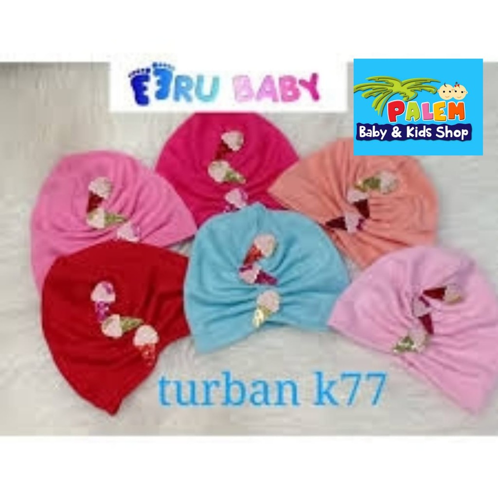 Eeru baby turban anak/jilbab K77