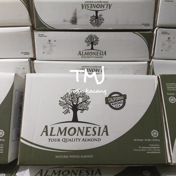 

Kacang Almond Almonesia 1 Dus (22.68Kg) Bibisale318