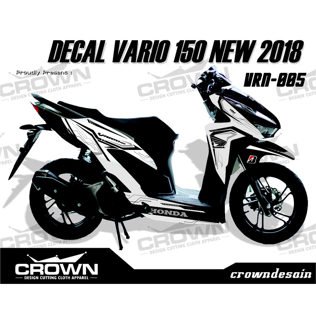 Decal Stiker New Vario 150 Facelite 2018 Dekal Striping Sticker New