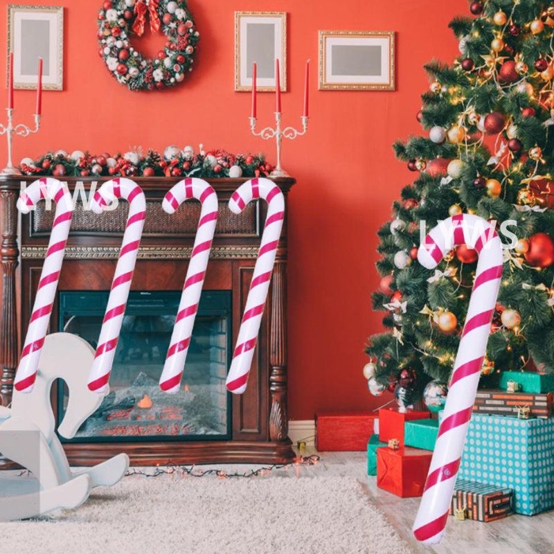 Ornamen Permen Lolipop Model Tiup Untuk Dekorasi Natal