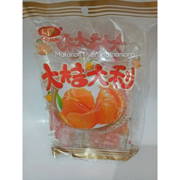 

Orange Candy Da Ji Da Li/Permen Jeruk 220gram Malaysia
