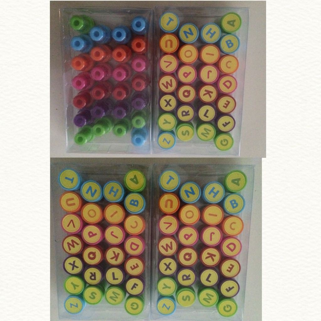 

STAMP ABJAD CANDY CAP UNTUK ANAK STEMPEL ANAK ABJAD WARNA WARNI SET