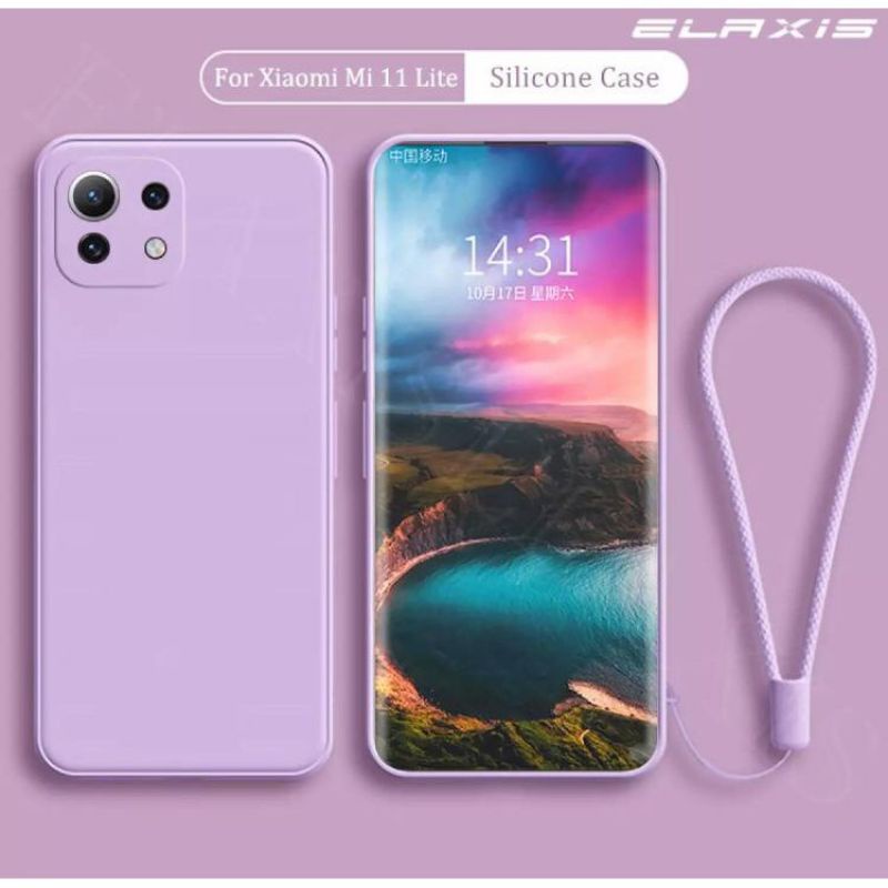 CASE XIAOMI MI 11 LITE TALI LANYARD NAGITA SILIKON CASING HP SOFT