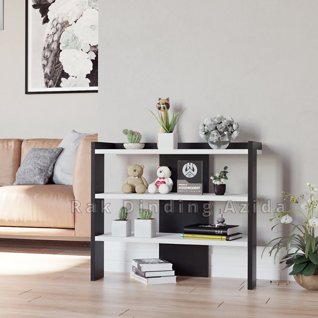 Rak Sepatu Susun Rak Sandal Serbaguna Bahan Plywood 15mm Rak Bunga susun standing pot Rak bunga Sudu