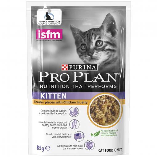 Proplan Kitten Chicken Pouch 85gr Pro plan Kitten Chicken Pouch 85gr