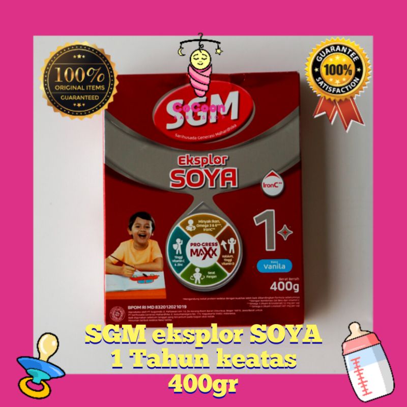 Susu Formula Bayi Alergi SGM Eksplor 1 Plus Soya 1-5 Tahun Vanila 400g