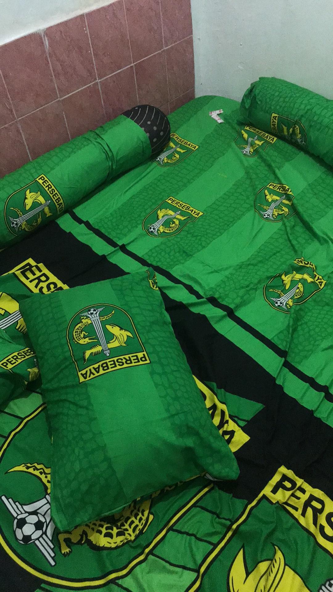 Sprei 180x200 / 160x200 Lady Rose Motif Persebaya - Ladyrose 180 160 King Queen - Bola Indonesia Sp