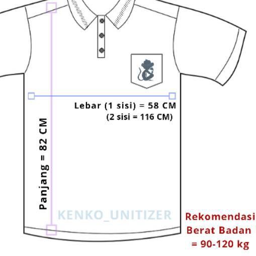 ♨ UNITIZER Z41 XXL Size , Kaos Polo Pria BIGSIZE Saku Kerah Wangki Salur JUMBO kantong dewasa ☝