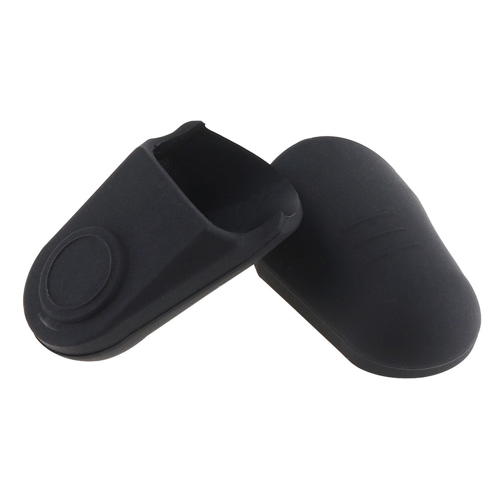 Sepasang Pelindung Corong Saxophone Soprano Bahan Karet Logam Ukuran 3.7x2.3x1.3cm
