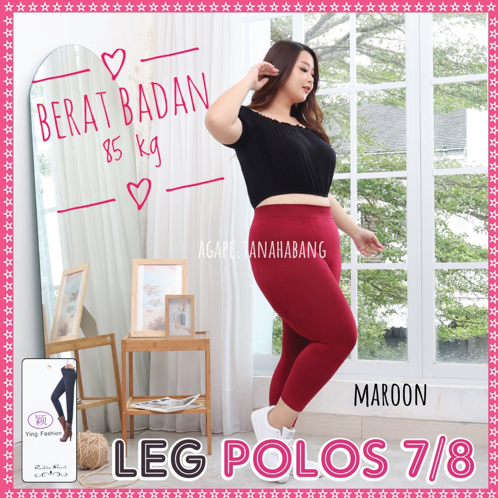 Legging Polos 7/8 / Legging 701 901-2 / Legging Pendek wanita / Legging Polos Pendek / Legging import / ying fashion