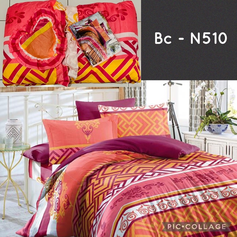 7.7 NATASHA BEDCOVER SET + SPREI UKURAN KING SIZE 180x200 BEST SELLER