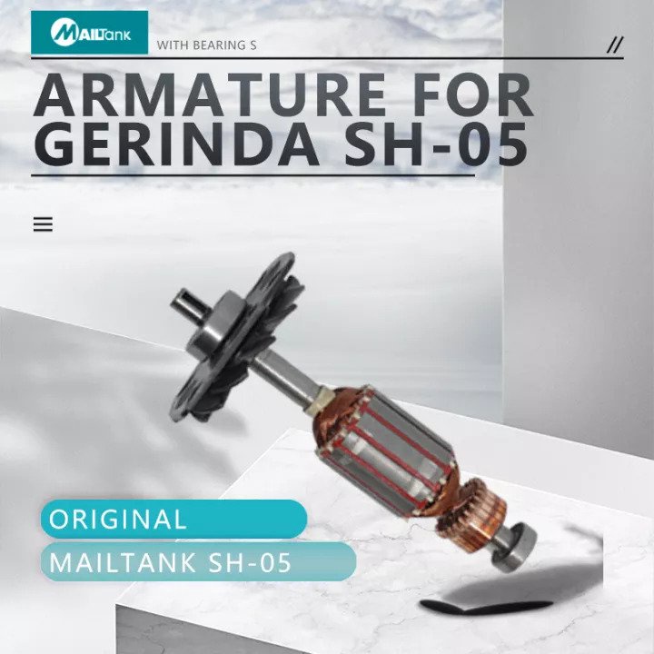 MAILTANK SH0501 ARMATURE MESIN GERINDA ORIGINAL / ANGKER GERINDA / ARMATUR GERINDA