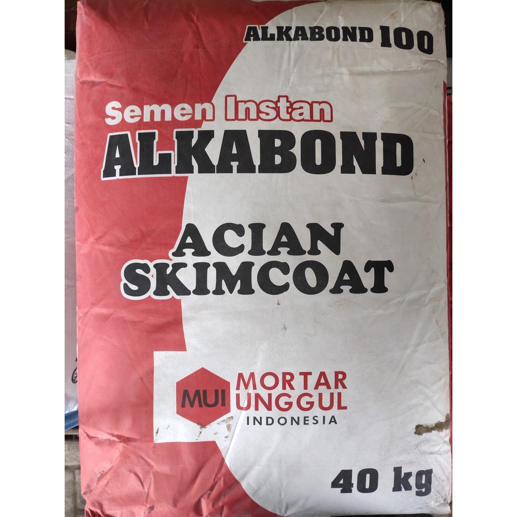 Semen Acian Skimcoat putih alkabond MUI