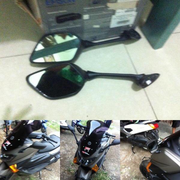 Spion R25 Nemo Tangkai Panjang Universal Nmax Pcx R15 R25 Lexi Termurah