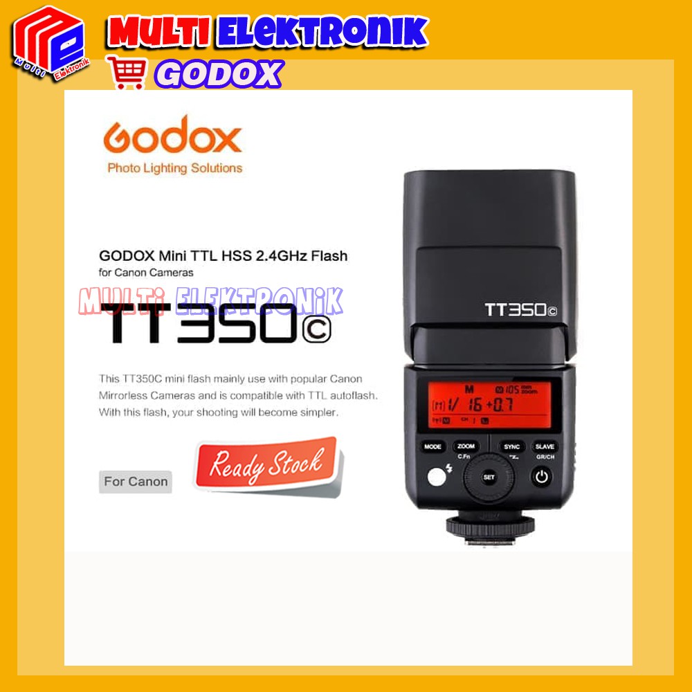 GODOX Thinklite TT350C / TT 350 C / TT 350 / Camera Flash Speedlite For Canon