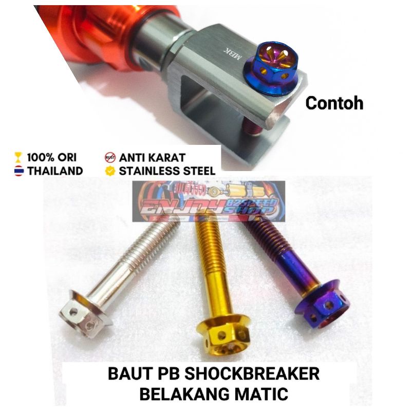 Baut probolt Shockbreaker belakang matic Harga satuan / 1 pcs