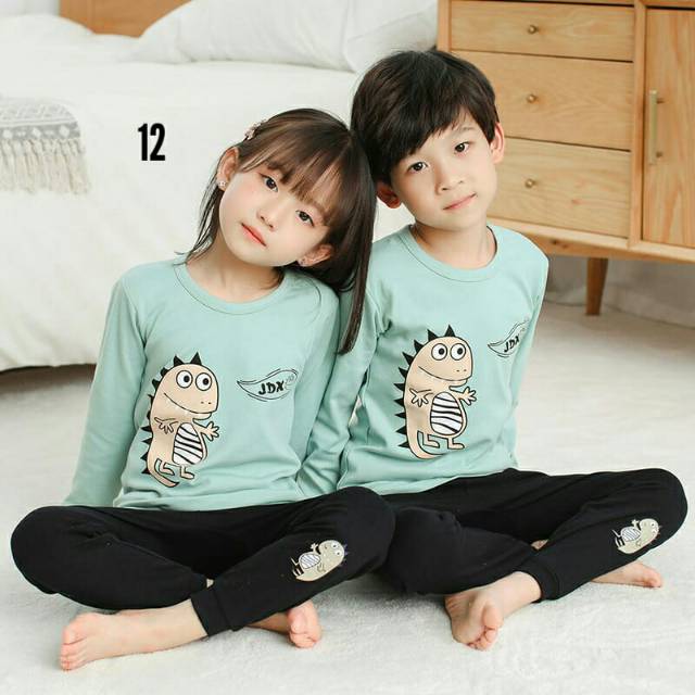 Piyama anak toddler/ piyama anak couple/ piyama anak import