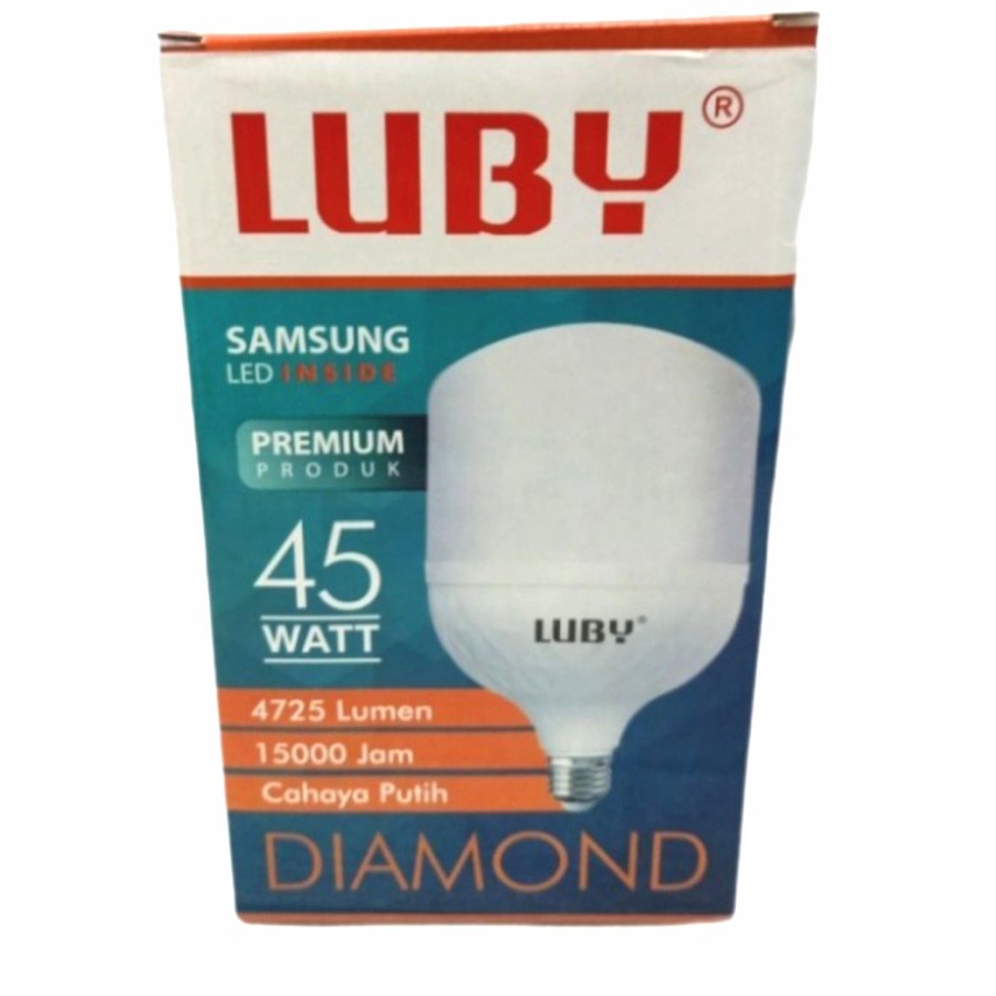 COD Bohlam Lampu LED Capsule Luby Diamond 45 Watt Cahaya Putih