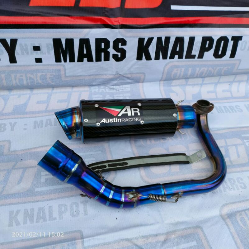 Knalpot Austin racing bluemoon NMAX new Vario 150 125 160 BEAT SCOOPY NMAX old Aerox new old MIO 3 Z