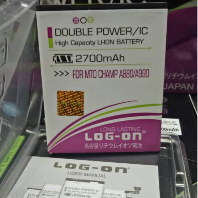Baterai Mito A990 Champ Mito A880  A 880 Mito BA-00132 Mito BA00132