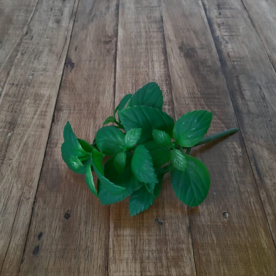 TANAMAN PALSU DAUN MINT B8263 PLASTIK SINTETIS ARTIFICIAL