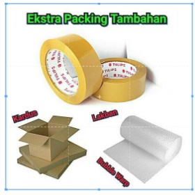 

Packing Ekstra Aman ( Lakban + Bubble Warp + Kardus )