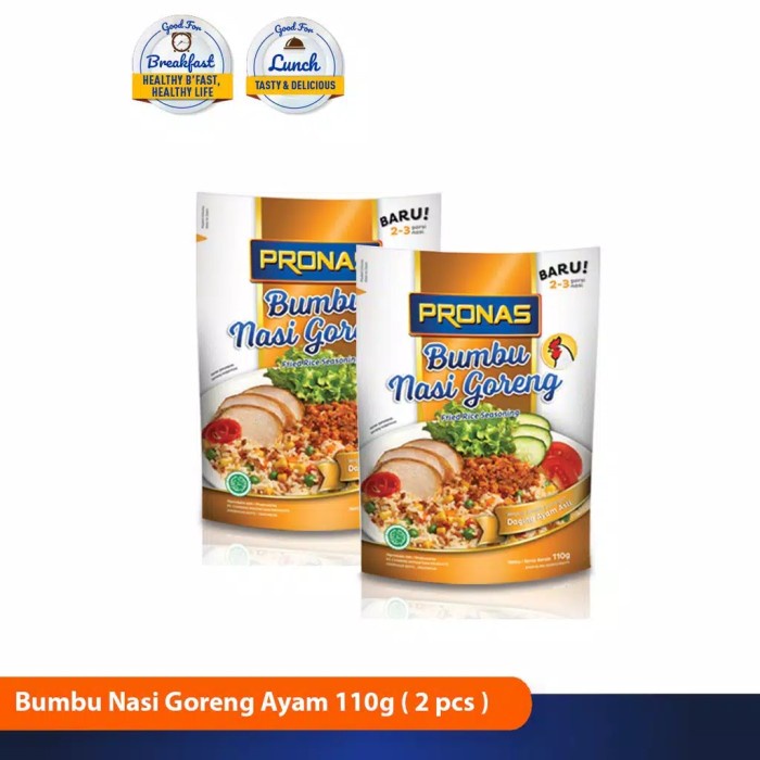 

uuttudd Pronas Bumbu Nasi Goreng Dengan Daging Ayam 110 G Bundling 2 Pcs Fsfs201