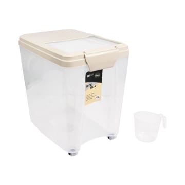 

Krischef Tempat Beras 13 ltr beroda bening