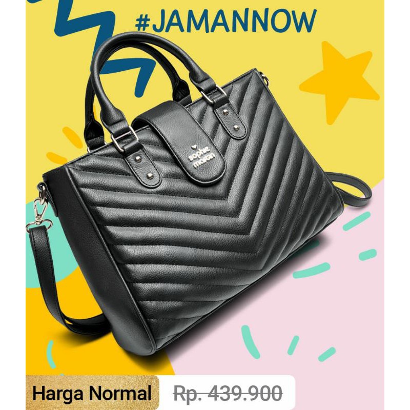 QISYA BAG SOPHIE PARIS MARTIN PROMO TAS HITAM QISYA ANAYA SABIENNE VIENE CRAON BORDIOLA TSAMIRA EZZA