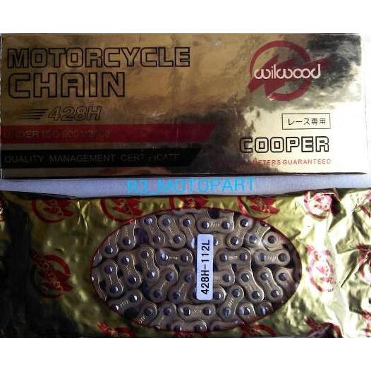 Produk Unggulan] rantai motor emas / gold chain wilwood 428H-112L jupiter mx old / new