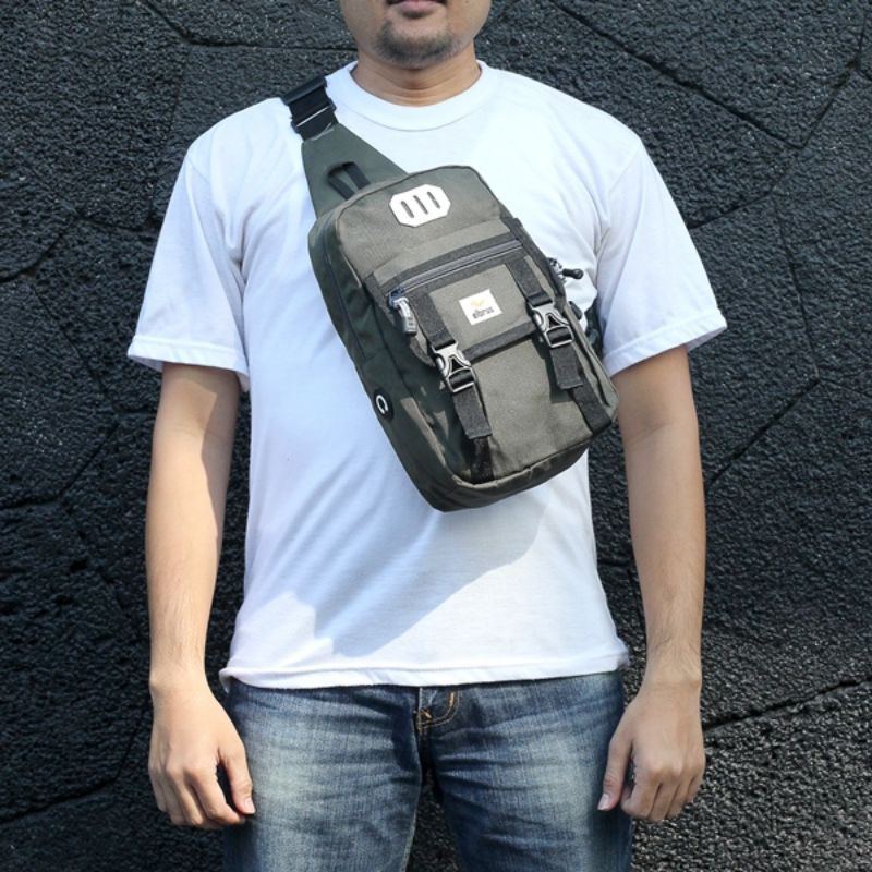 Original - Termurah Tas Waistbag Pria Salempang Army Slempang Simple