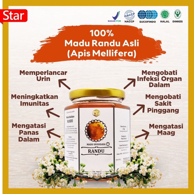 Jual COD Madu Randu Lebah Apis Melifera Garansi Murni Asli Wild Bee Kemasan Try