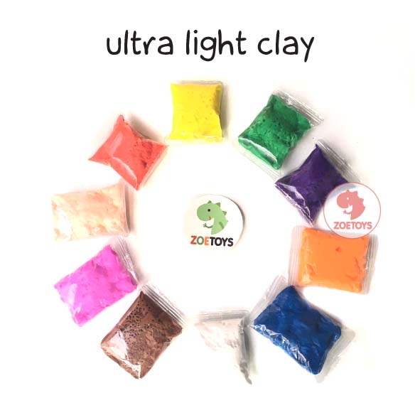 Zoetoys Ultra Light Clay ( Set )| Lilin Cetak Tanah Liat Modelling Soft Clay | Mainan Edukasi Anak