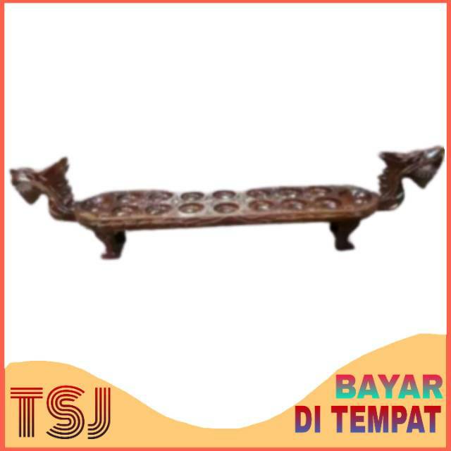 Congklak Dakon Bentuk Naga 16 Lubang