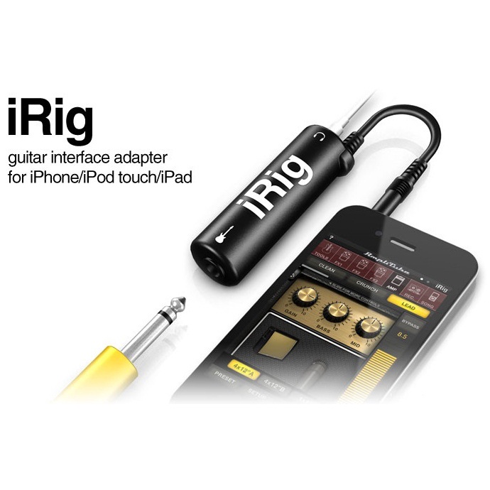 (100% BARANG ORI) iRig AmpliTube Guitar Adapter for iPhone /iPod Touch/iPad - FGHGF