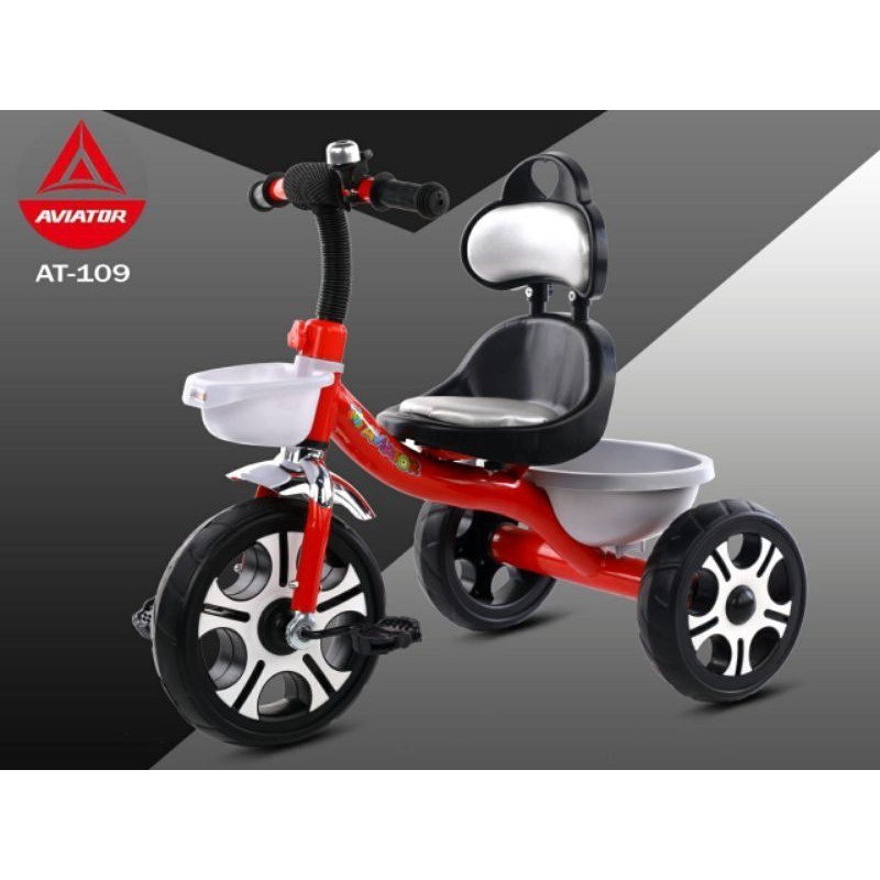 Sepeda Anak Bayi Balita Dorong Roda 3 Tricycle Aviator AT109 BMX Ban Eva By Pacific-2