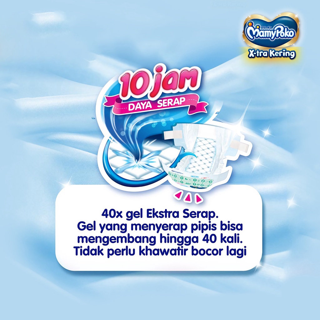 Bisa COD MamyPoko X-tra Kering - NB-S 44 - Popok Perekat
