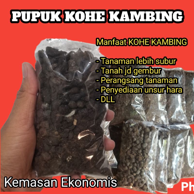 Pupuk Kandang KOHE KAMBING MURNI tanpa campuran siap pakai