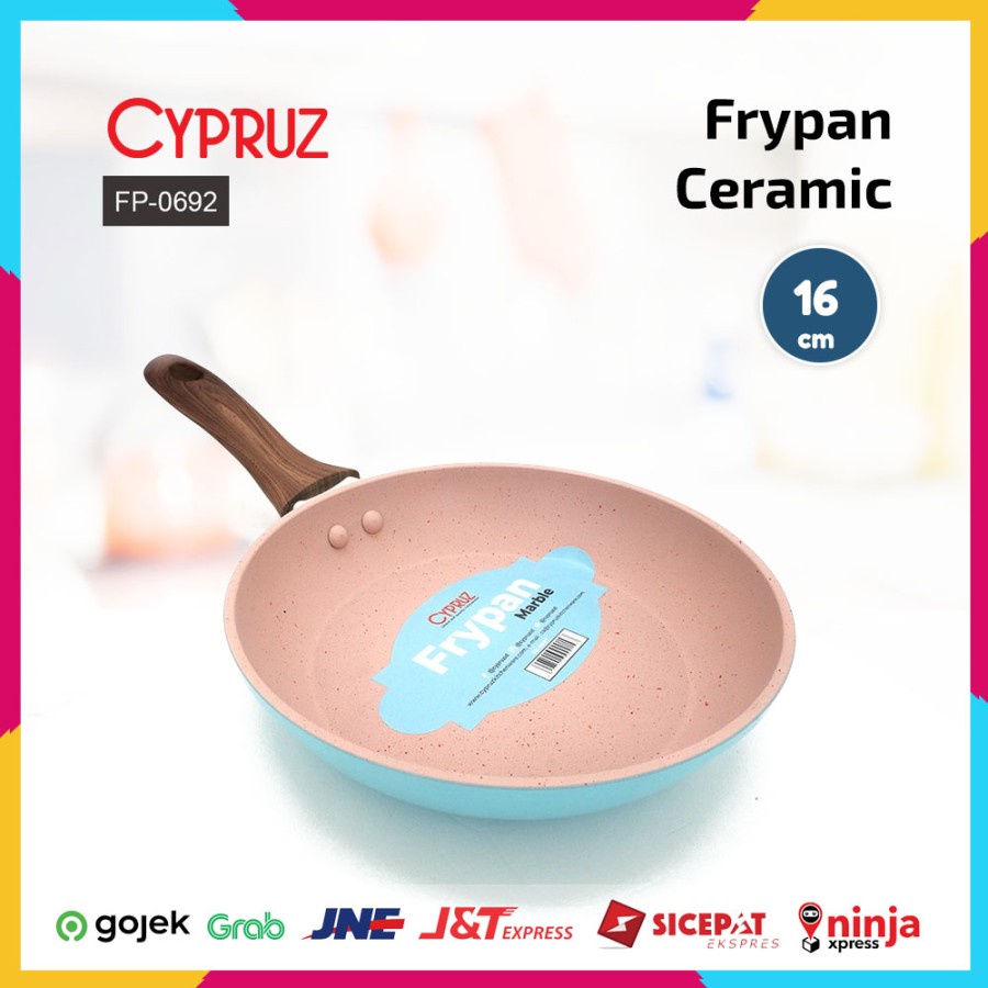 CYPRUZ Panci Frypan Ceramic Coating 16 CM Anti Lengket FP-0692