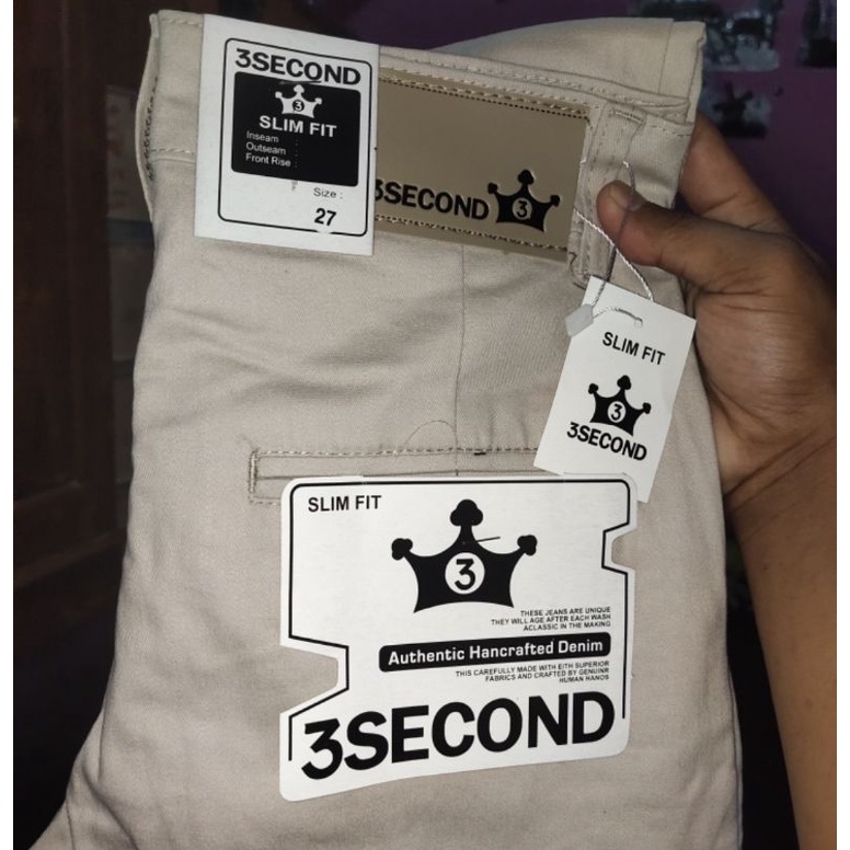 PAKET USAHA 3SECOND CHINO PANJANG isi 6psc