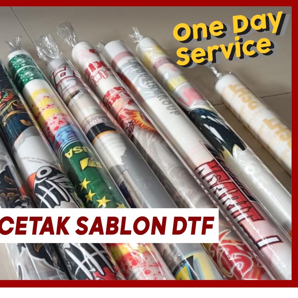 

Promo Besar // ZnP SABLON DTF SIAP PRESS A4, A3, DAN METERAN //Stock@banyak